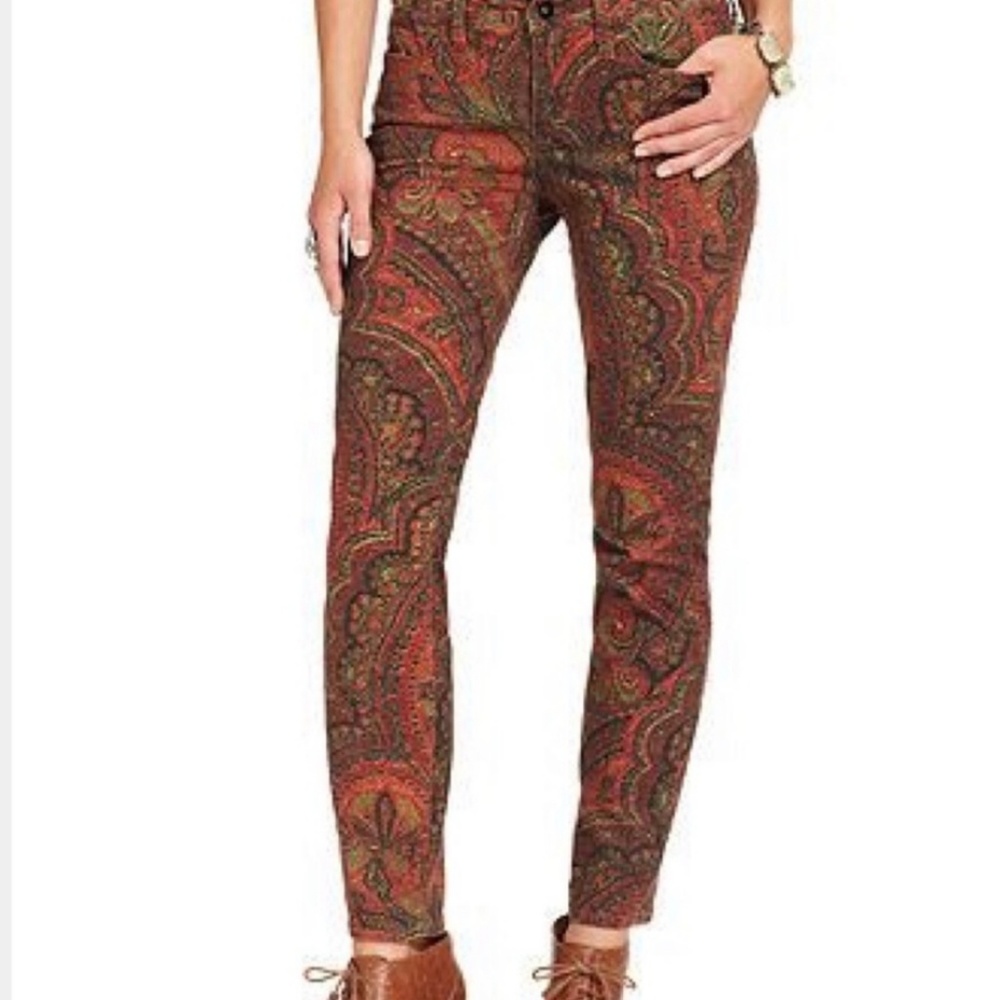 Lucky Brand Sofia Paisley Printed Jean Pant